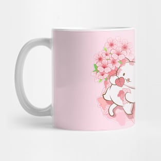 Kawaii Cats under Cherry Blossom Trees Cute Japanese Sakura Mug